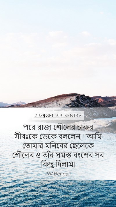 2 চমূৱেল 9:9 BENIRV Bible Verse Image