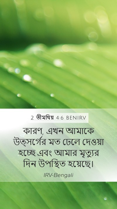 2 তীমথিয় 4:6 BENIRV Bible Verse Image
