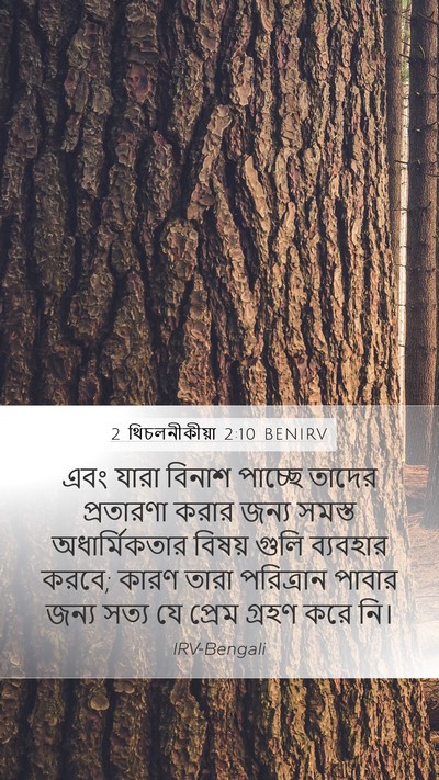 2 থিচলনীকীয়া 2:10 BENIRV Bible Verse Image