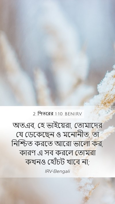 2 পিতরের 1:10 BENIRV Bible Verse Image