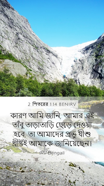 2 পিতরের 1:14 BENIRV Bible Verse Image