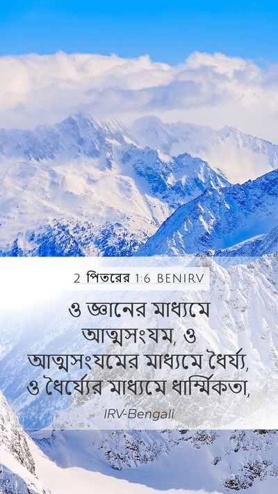 2 পিতরের 1:6 BENIRV Bible Verse Image