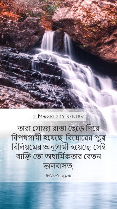 2 পিতরের 2:15 BENIRV Bible Verse Image