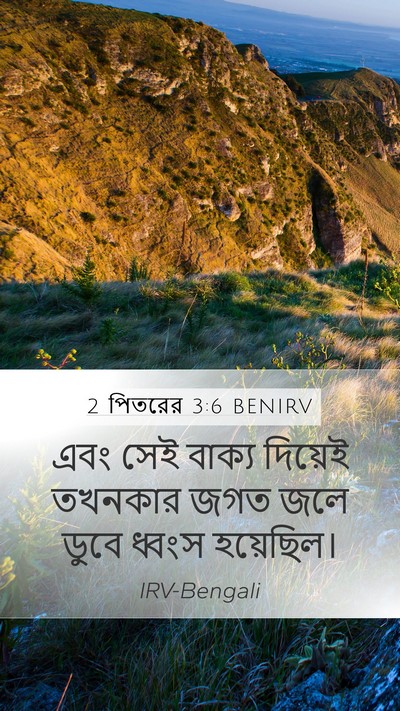 2 পিতরের 3:6 BENIRV Bible Verse Image