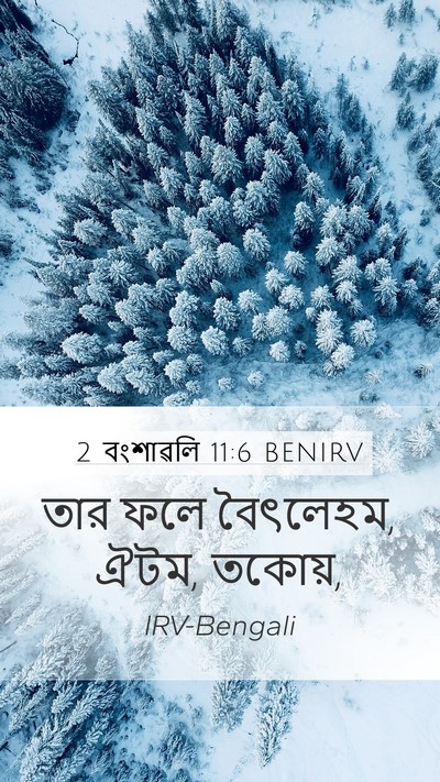 2 বংশাৱলি 11:6 BENIRV Bible Verse Image