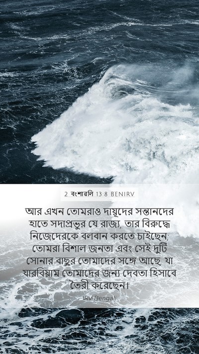 2 বংশাৱলি 13:8 BENIRV Bible Verse Image