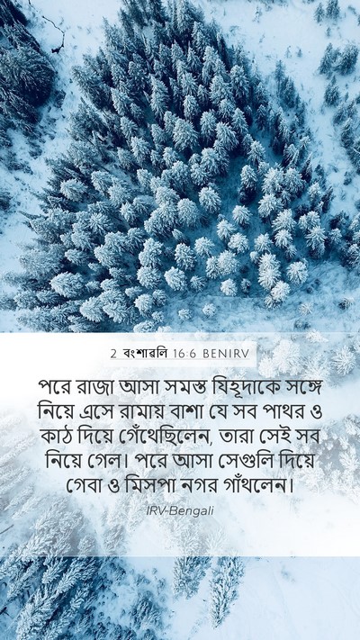 2 বংশাৱলি 16:6 BENIRV Bible Verse Image