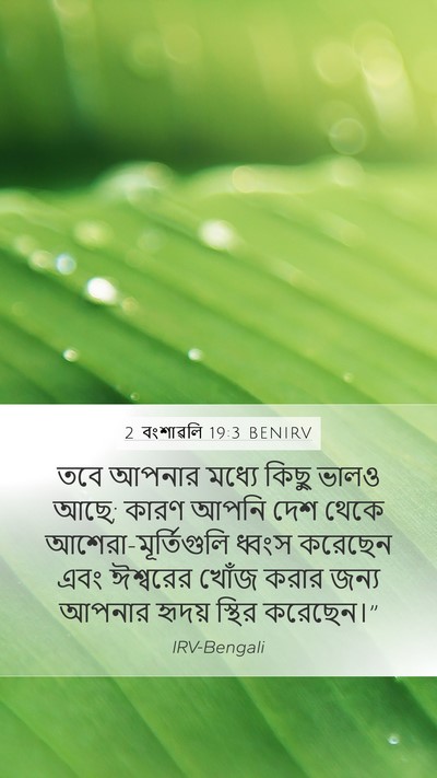 2 বংশাৱলি 19:3 BENIRV Bible Verse Image