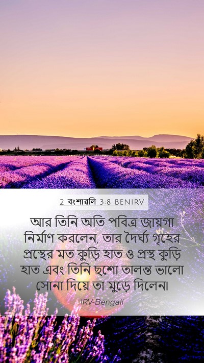 2 বংশাৱলি 3:8 BENIRV Bible Verse Image