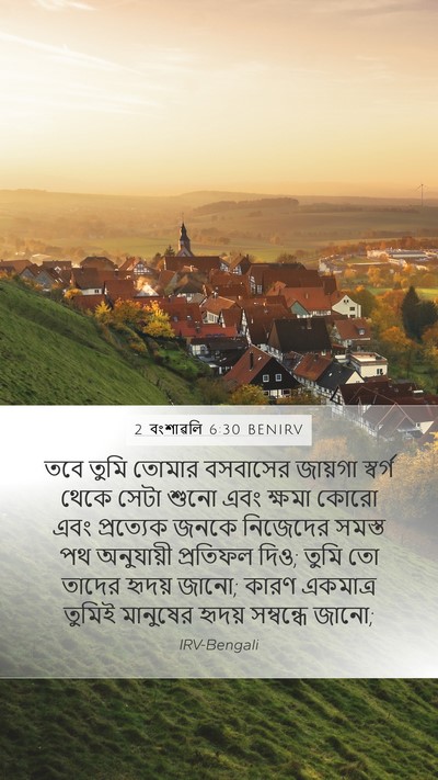 2 বংশাৱলি 6:30 BENIRV Bible Verse Image