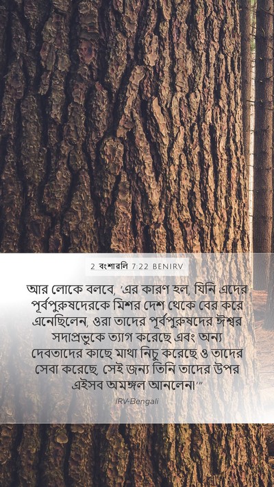 2 বংশাৱলি 7:22 BENIRV Bible Verse Image