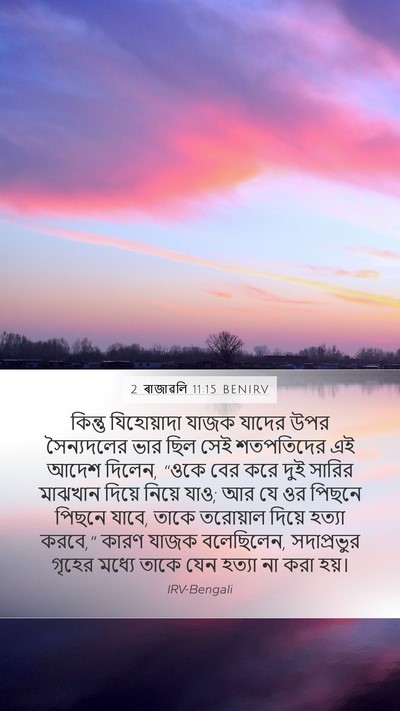 2 ৰাজাৱলি 11:15 BENIRV Bible Verse Image