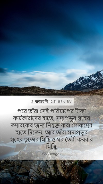 2 ৰাজাৱলি 12:11 BENIRV Bible Verse Image