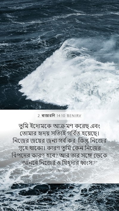 2 ৰাজাৱলি 14:10 BENIRV Bible Verse Image