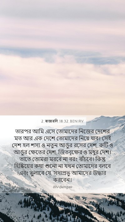 2 ৰাজাৱলি 18:32 BENIRV Bible Verse Image