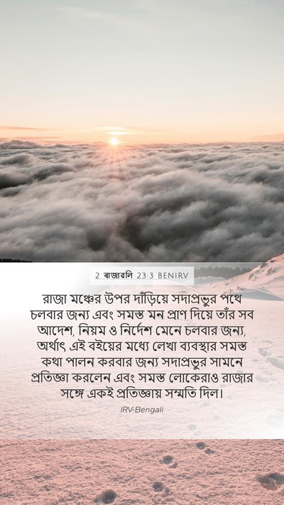 2 ৰাজাৱলি 23:3 BENIRV Bible Verse Image