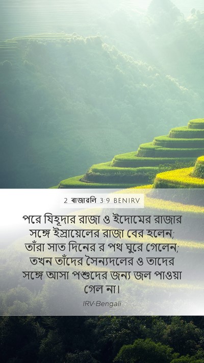 2 ৰাজাৱলি 3:9 BENIRV Bible Verse Image