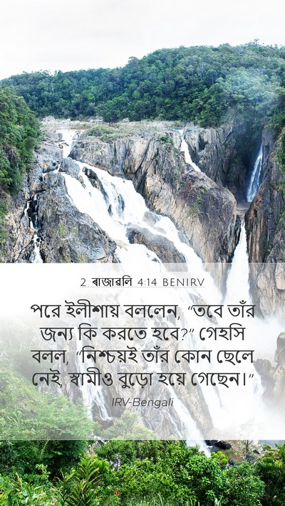 2 ৰাজাৱলি 4:14 BENIRV Bible Verse Image