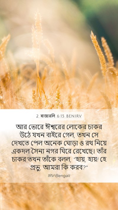 2 ৰাজাৱলি 6:15 BENIRV Bible Verse Image
