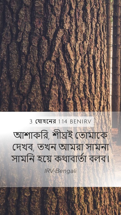 3 যোহনের 1:14 BENIRV Bible Verse Image