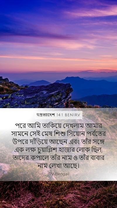 पপ্রত্যাদেশ 14:1 BENIRV Bible Verse Image