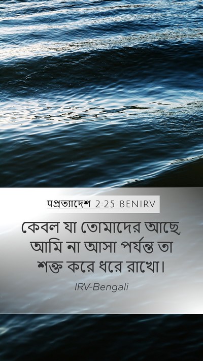 पপ্রত্যাদেশ 2:25 BENIRV Bible Verse Image