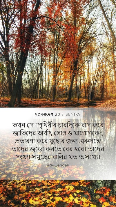पপ্রত্যাদেশ 20:8 BENIRV Bible Verse Image