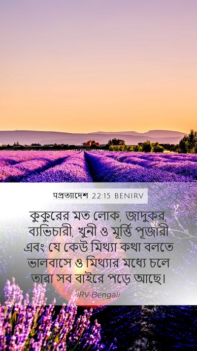 पপ্রত্যাদেশ 22:15 BENIRV Bible Verse Image