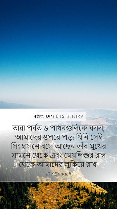 पপ্রত্যাদেশ 6:16 BENIRV Bible Verse Image
