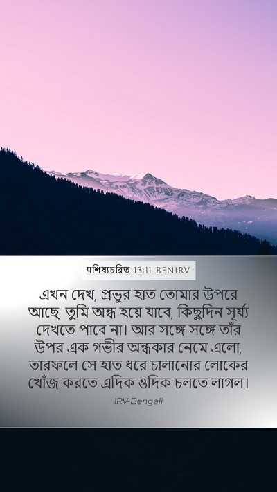पশিষ্যচরিত 13:11 BENIRV Bible Verse Image