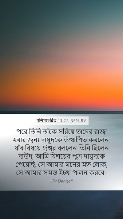 पশিষ্যচরিত 13:22 BENIRV Bible Verse Image