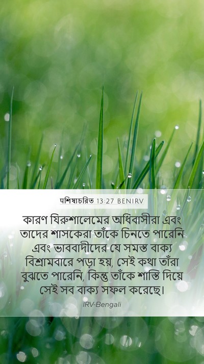 पশিষ্যচরিত 13:27 BENIRV Bible Verse Image
