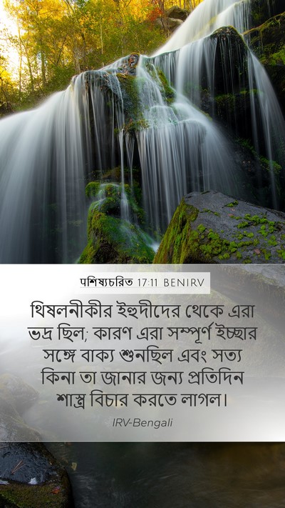 पশিষ্যচরিত 17:11 BENIRV Bible Verse Image
