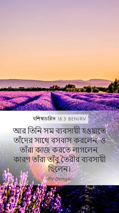 पশিষ্যচরিত 18:3 BENIRV Bible Verse Image