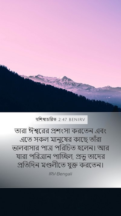 पশিষ্যচরিত 2:47 BENIRV Bible Verse Image