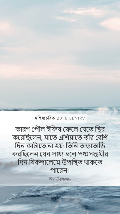 पশিষ্যচরিত 20:16 BENIRV Bible Verse Image