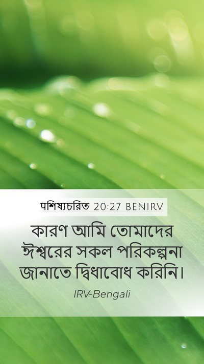 पশিষ্যচরিত 20:27 BENIRV Bible Verse Image