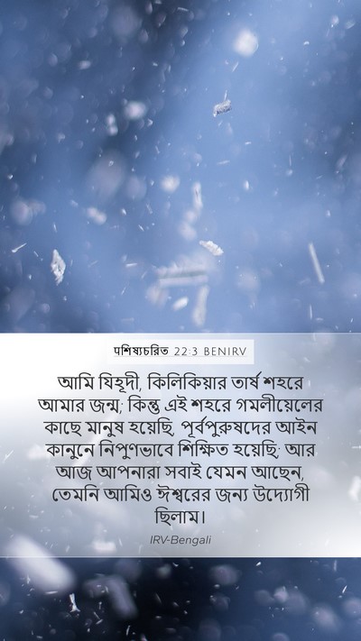 पশিষ্যচরিত 22:3 BENIRV Bible Verse Image