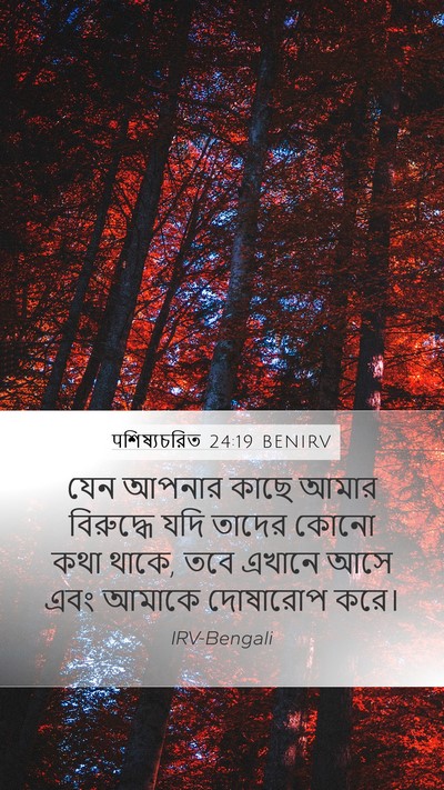 पশিষ্যচরিত 24:19 BENIRV Mobile Phone Wallpaper - যেন আপনার কাছে - Mobile Bible Verse Wallpaper
