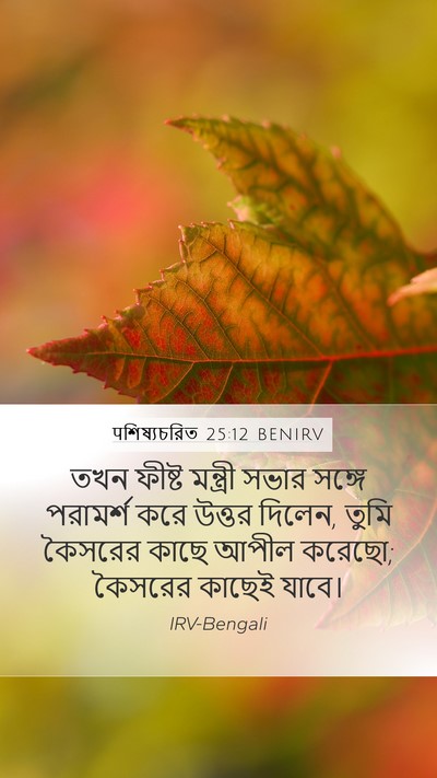पশিষ্যচরিত 25:12 BENIRV Bible Verse Image