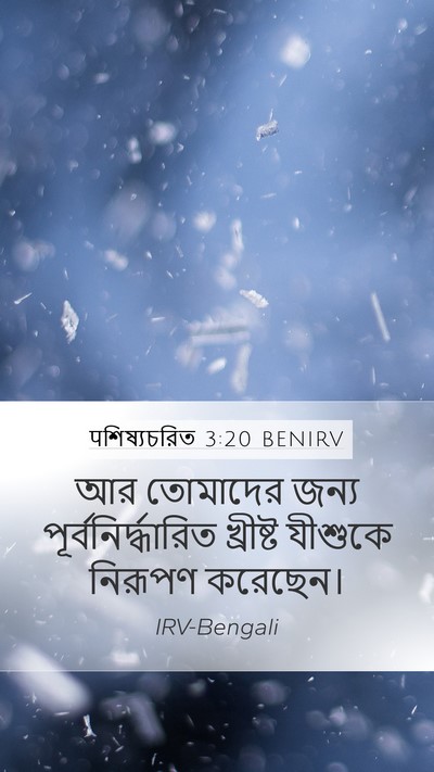 पশিষ্যচরিত 3:20 BENIRV Mobile Phone Wallpaper - আর তোমাদের জন্য - Mobile Bible Verse Wallpaper