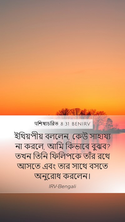 पশিষ্যচরিত 8:31 BENIRV Bible Verse Image