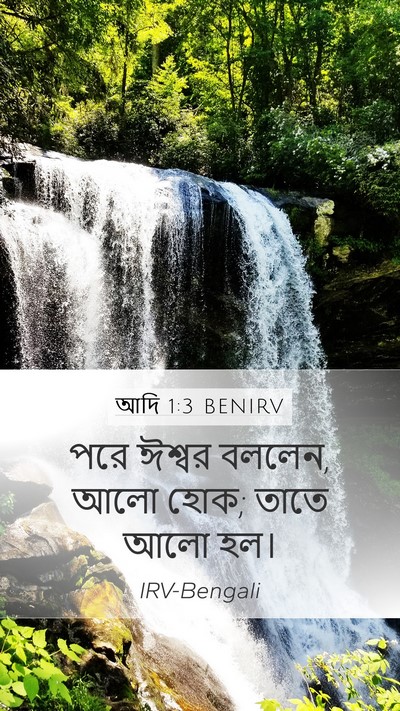আদি 1:3 BENIRV Bible Verse Image