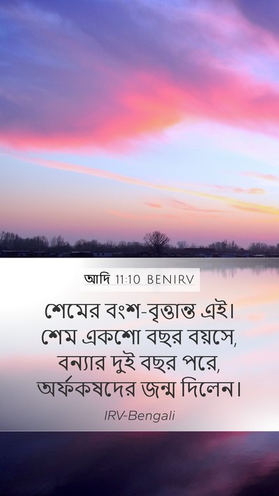 আদি 11:10 BENIRV Bible Verse Image