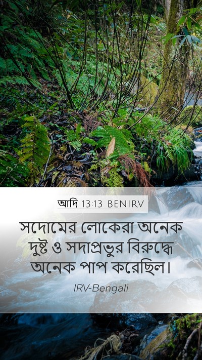 আদি 13:13 BENIRV Bible Verse Image