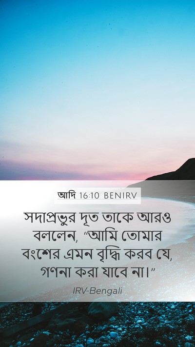 আদি 16:10 BENIRV Bible Verse Image