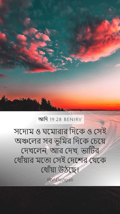 আদি 19:28 BENIRV Bible Verse Image