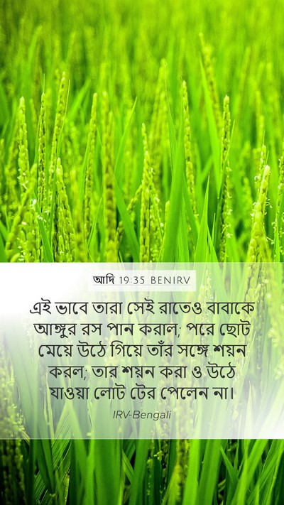 আদি 19:35 BENIRV Mobile Phone Wallpaper - এই ভাবে তারা সেই - Mobile Bible Verse Wallpaper