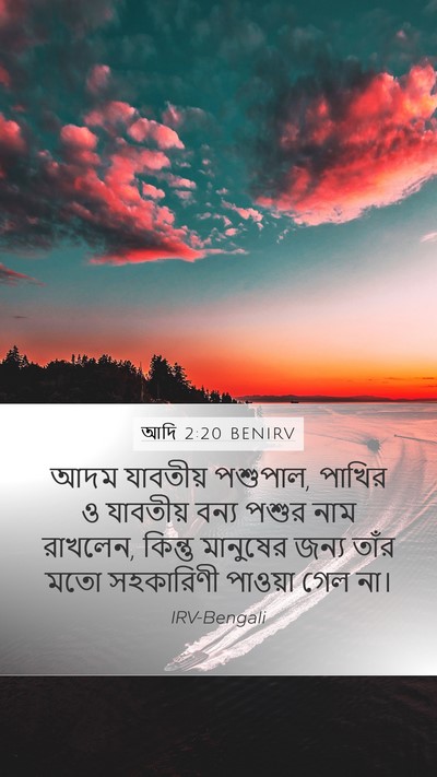 আদি 2:20 BENIRV Bible Verse Image