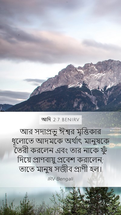 আদি 2:7 BENIRV Bible Verse Image